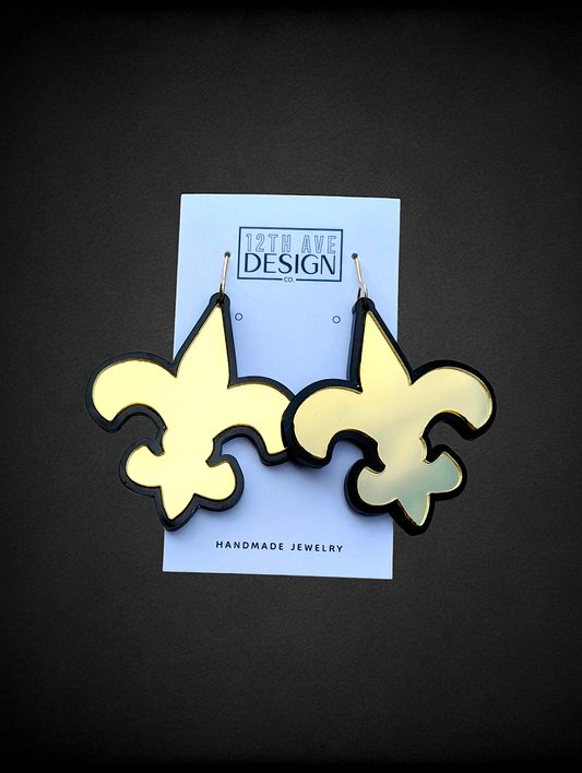 Fleur-de-lis Game Day Earrings