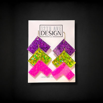 Chevron Trio Earrings