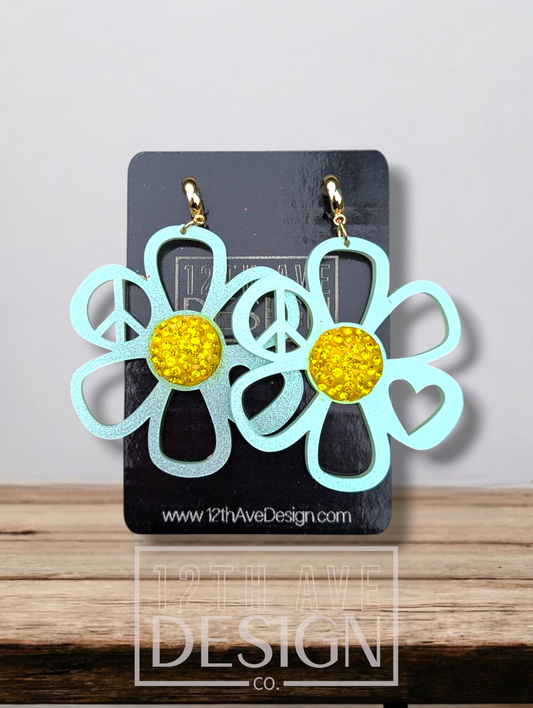 Crystal Cut Out Daisies