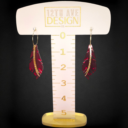 Nole Gang Feather Hoops