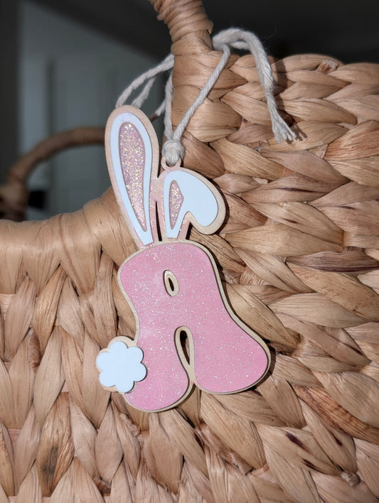 Easter Basket Name Tag (Bunny Initial)