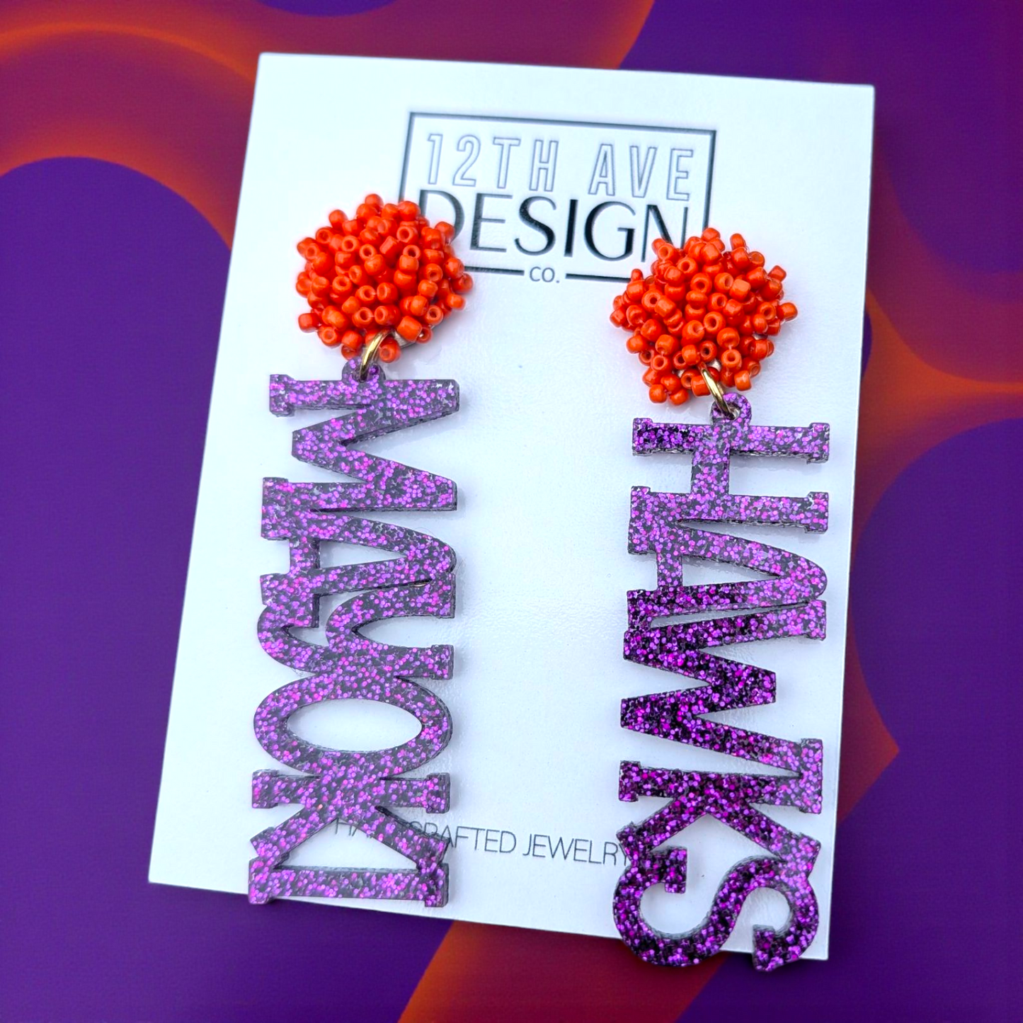 Mayoki | Hawks Court Letter Earrings