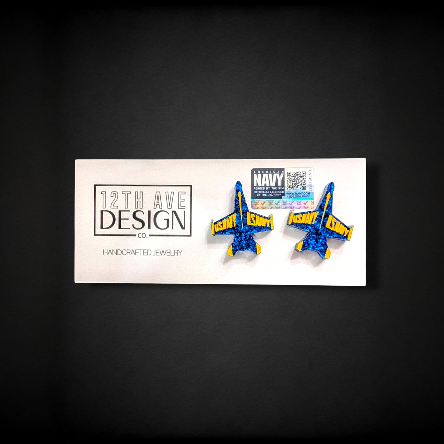 Blue Angels Stud Earrings