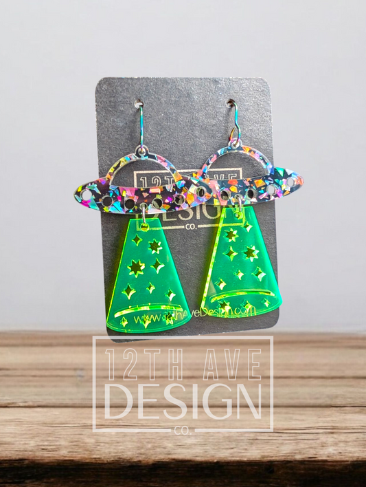 Spaceship 🛸 Earrings