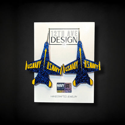 Blue Angels Classic Jet Earring (Large)