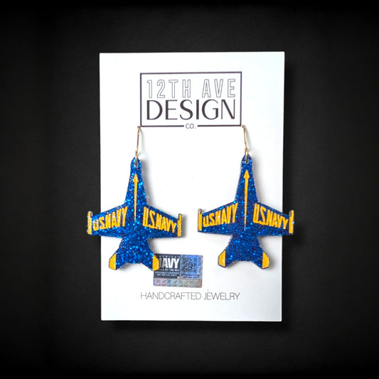 Blue Angels Classic Jet Earring (Small)