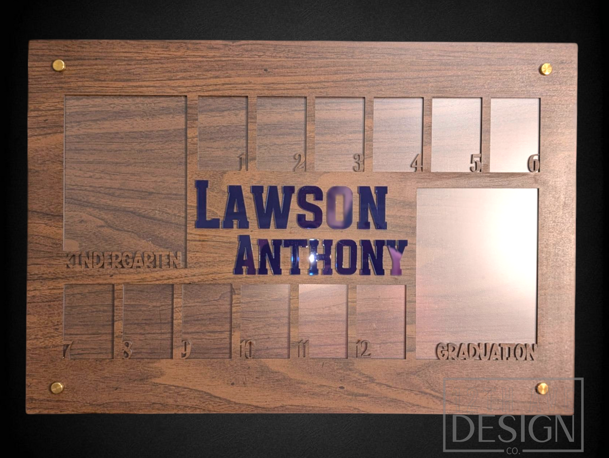 School Years Photo Frame Display (Personalized)