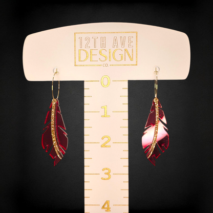Nole Gang Feather Hoops