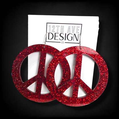 Peace Sign Earrings